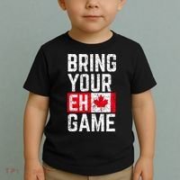 Bring Your Eh Game Canadian Flag Canada Pride Toddler T-Shirt thumb 2