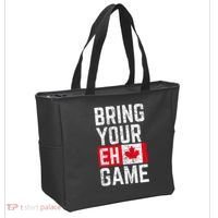 Bring Your Eh Game Canadian Flag Canada Pride Tote Bag thumb 2