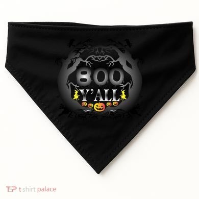 Boo Y'all Funny Halloween USA-Made Doggie Bandana