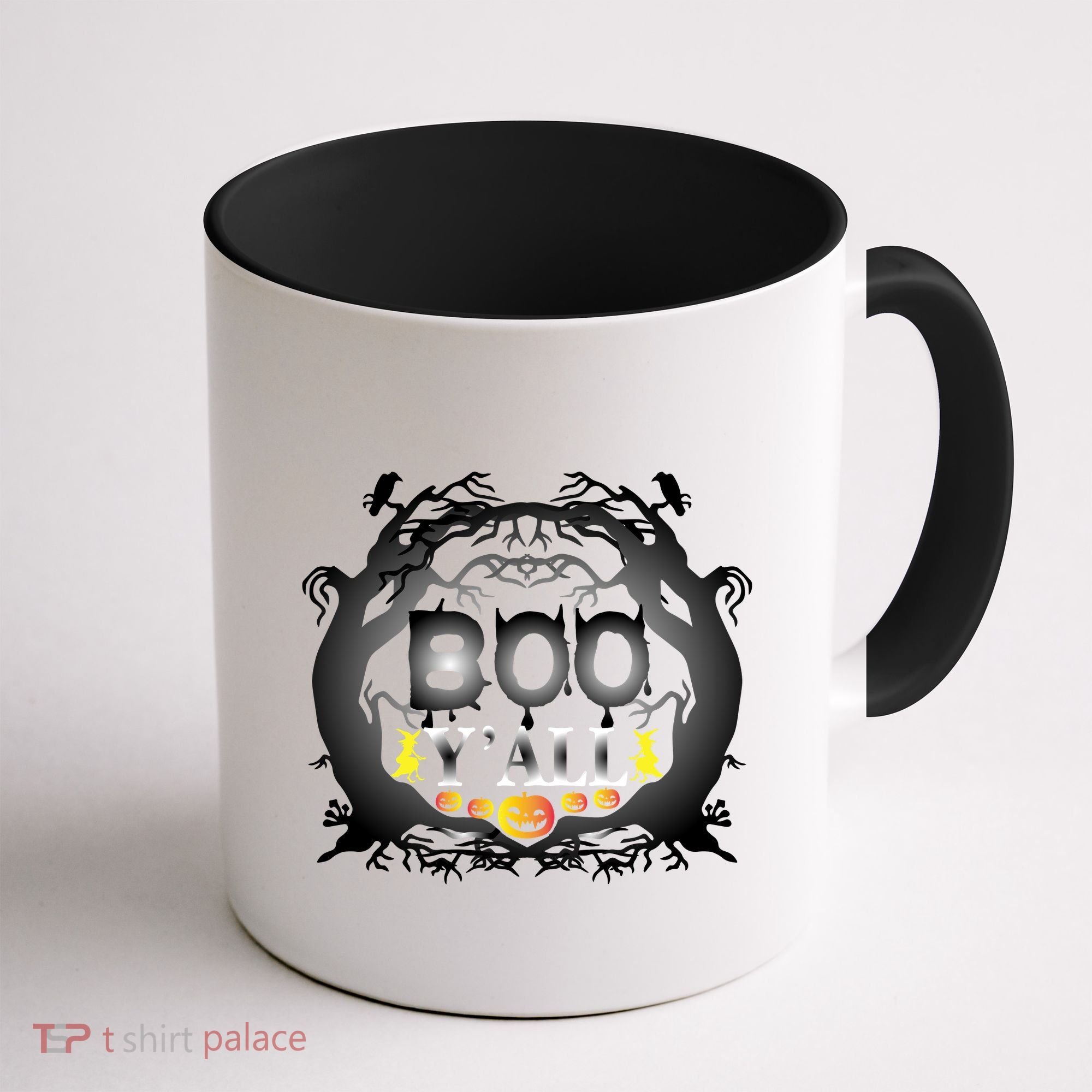 Boo Y'all Funny Halloween Coffee Mug