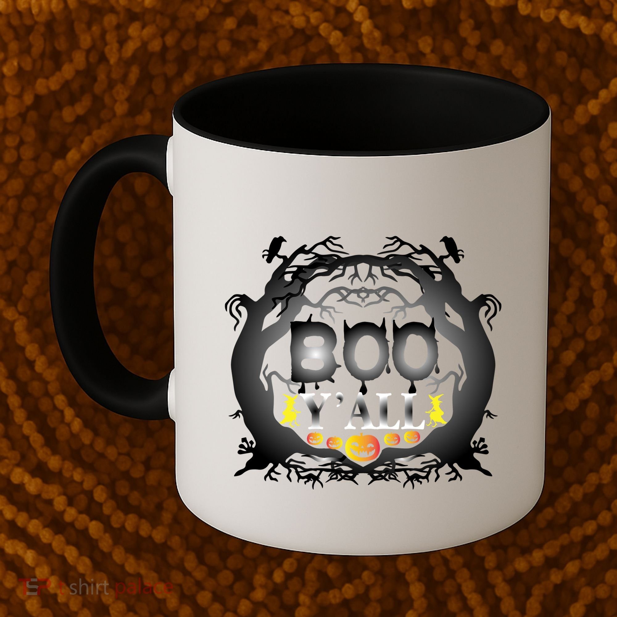 Boo Y'all Funny Halloween Coffee Mug