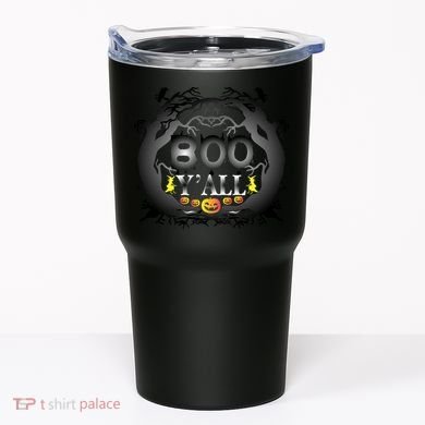 Boo Y'all Funny Halloween Tumbler