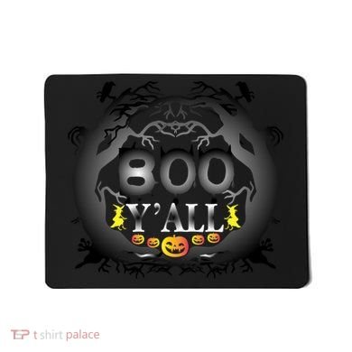 Boo Y'all Funny Halloween Mousepad