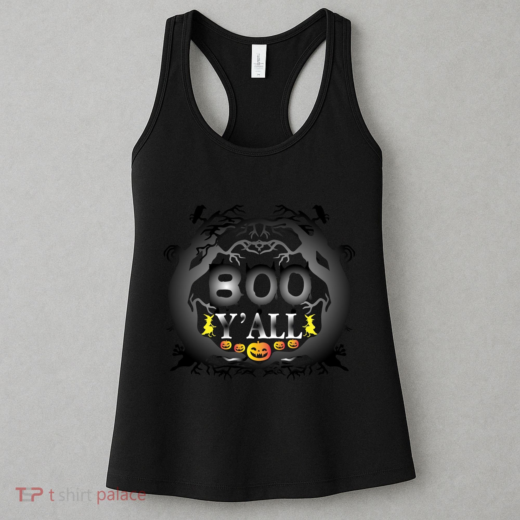 Boo Y'all Funny Halloween Women's Tank Top