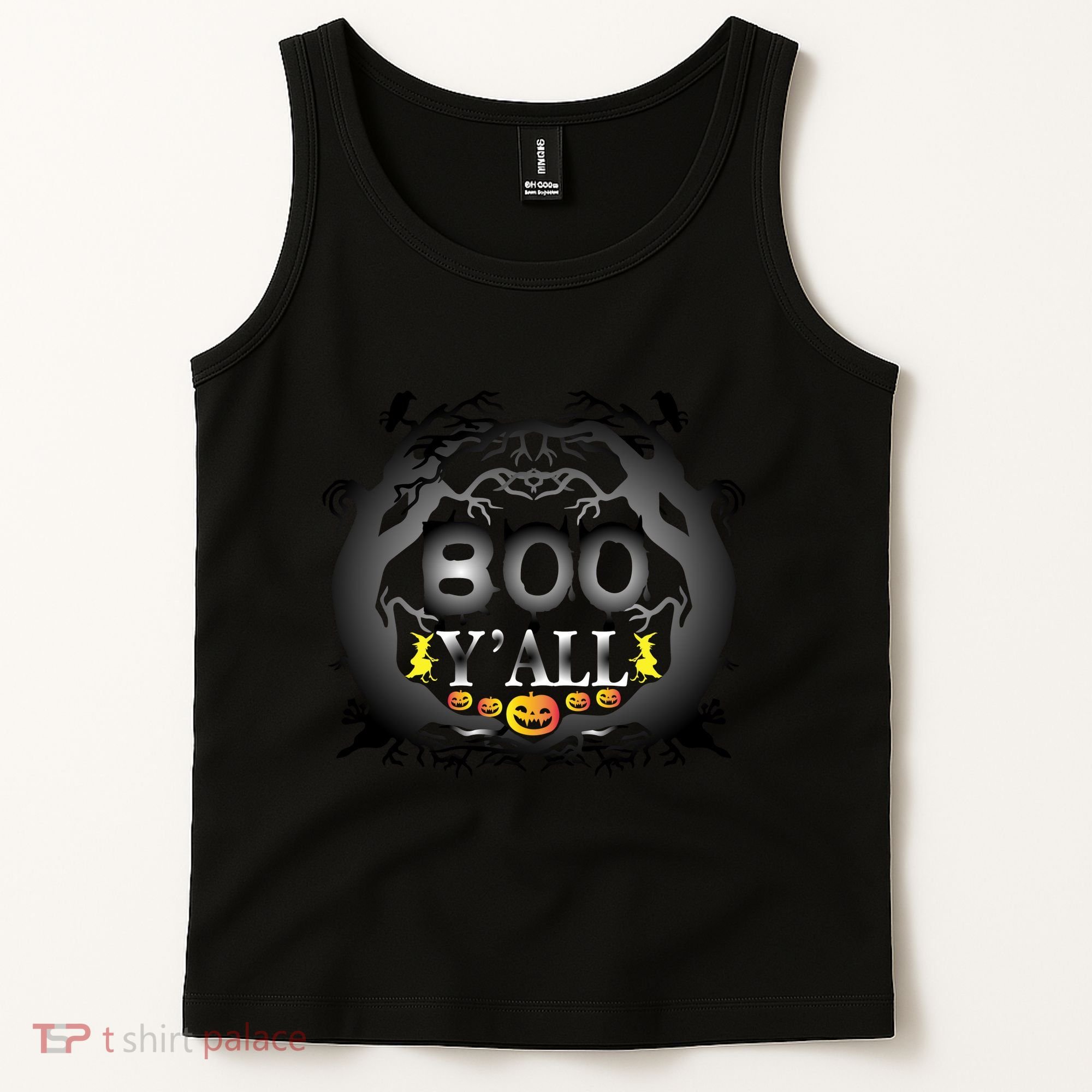Boo Y'all Funny Halloween Tank Top