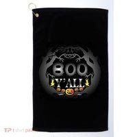 Boo Y'all Funny Halloween Golf Towel thumb 0
