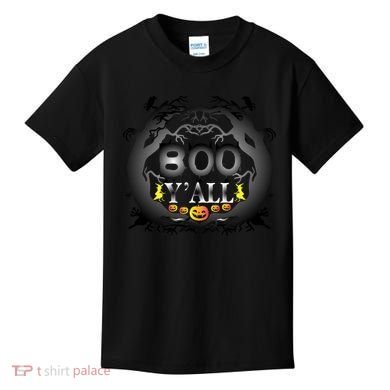 Boo Y'all Funny Halloween Kids T-Shirt