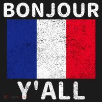 Bonjour Y'all French Flag France Pride  Women's Hoodie thumb 2