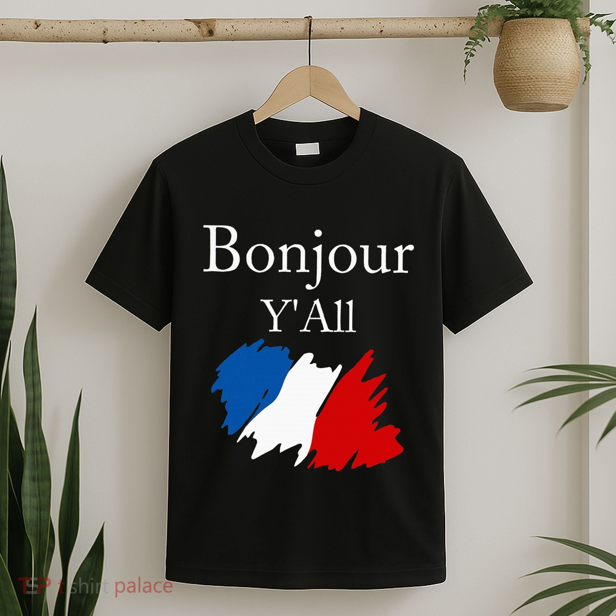 Bonjour YAll Funny French Flag France Lover T-Shirt