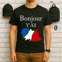 Bonjour YAll Funny French Flag France Lover T-Shirt thumb 6