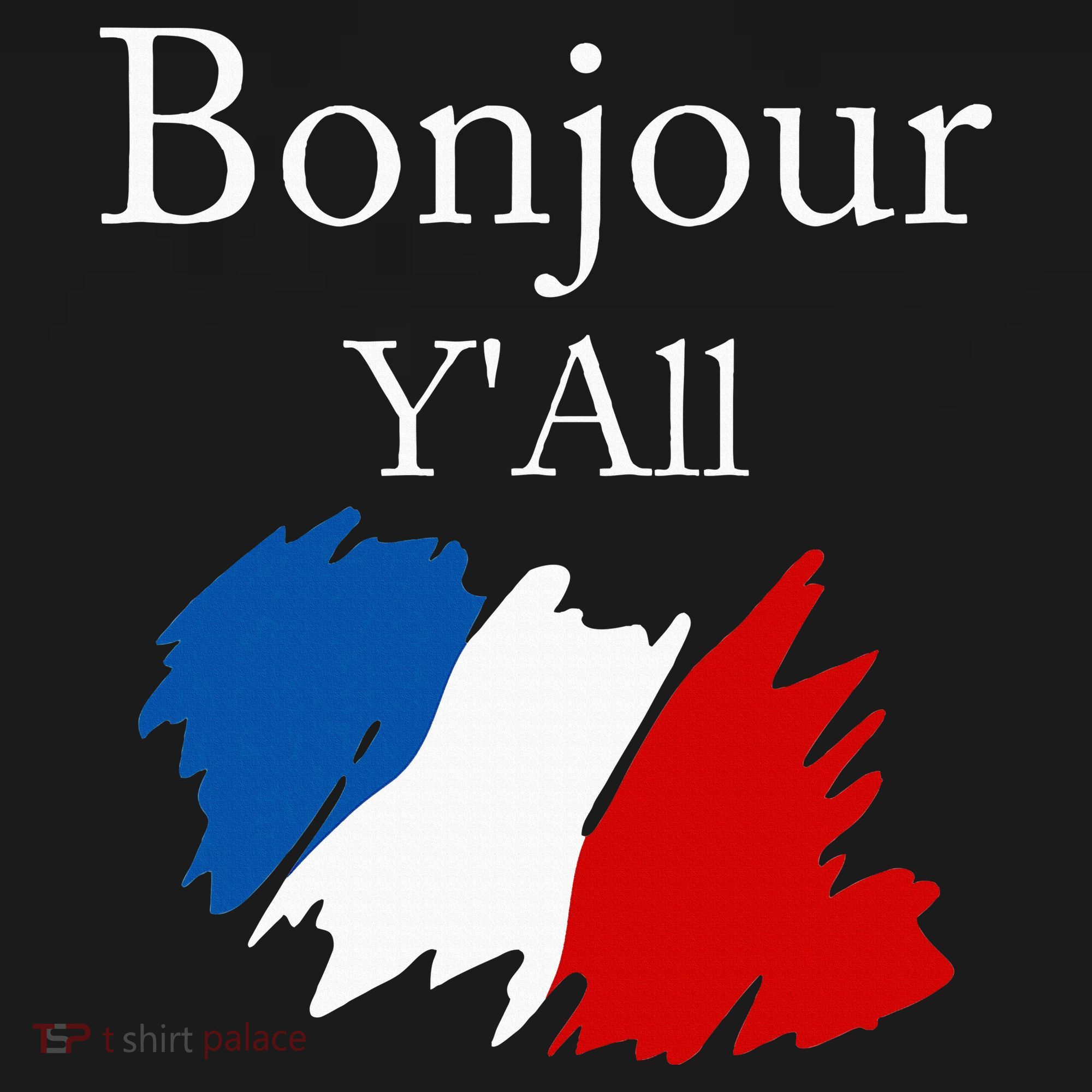 Bonjour YAll Funny French Flag France Lover T-Shirt