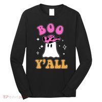 Boo Yall Ghost Halloween Long Sleeve Shirt thumb 0