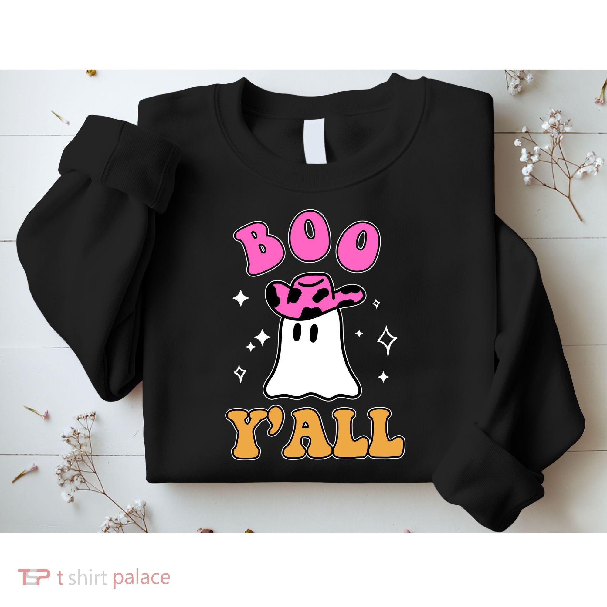 Boo Yall Ghost Halloween Sweatshirt