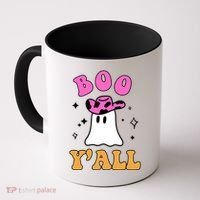 Boo Yall Ghost Halloween Coffee Mug thumb 0