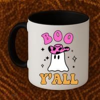 Boo Yall Ghost Halloween Coffee Mug thumb 2