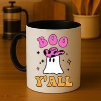 Boo Yall Ghost Halloween Coffee Mug thumb 4