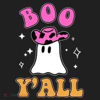 Boo Yall Ghost Halloween Hat thumb 2