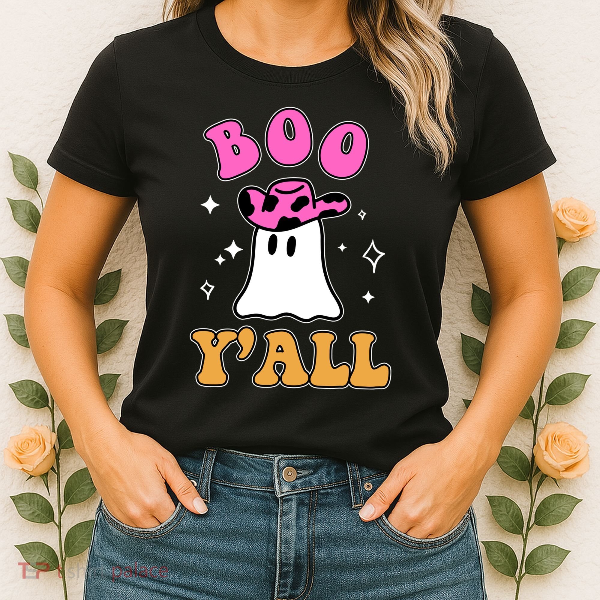 Boo Yall Ghost Halloween Women's T-Shirt