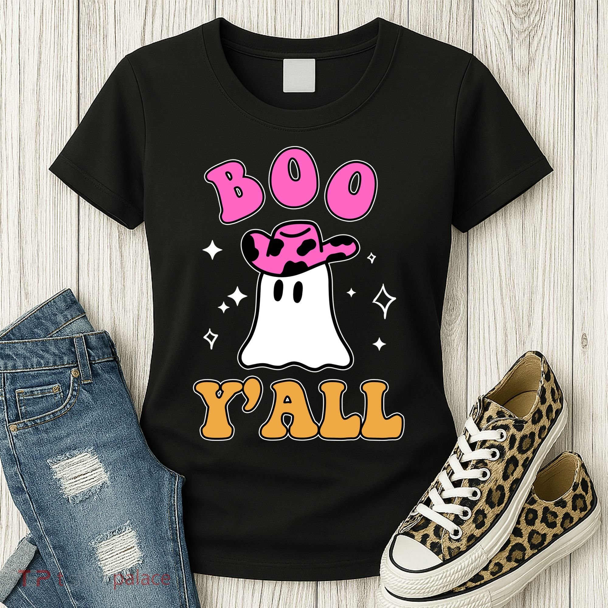 Boo Yall Ghost Halloween Women's T-Shirt