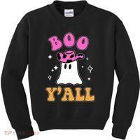 Boo Yall Ghost Halloween Kids Sweatshirt thumb 0