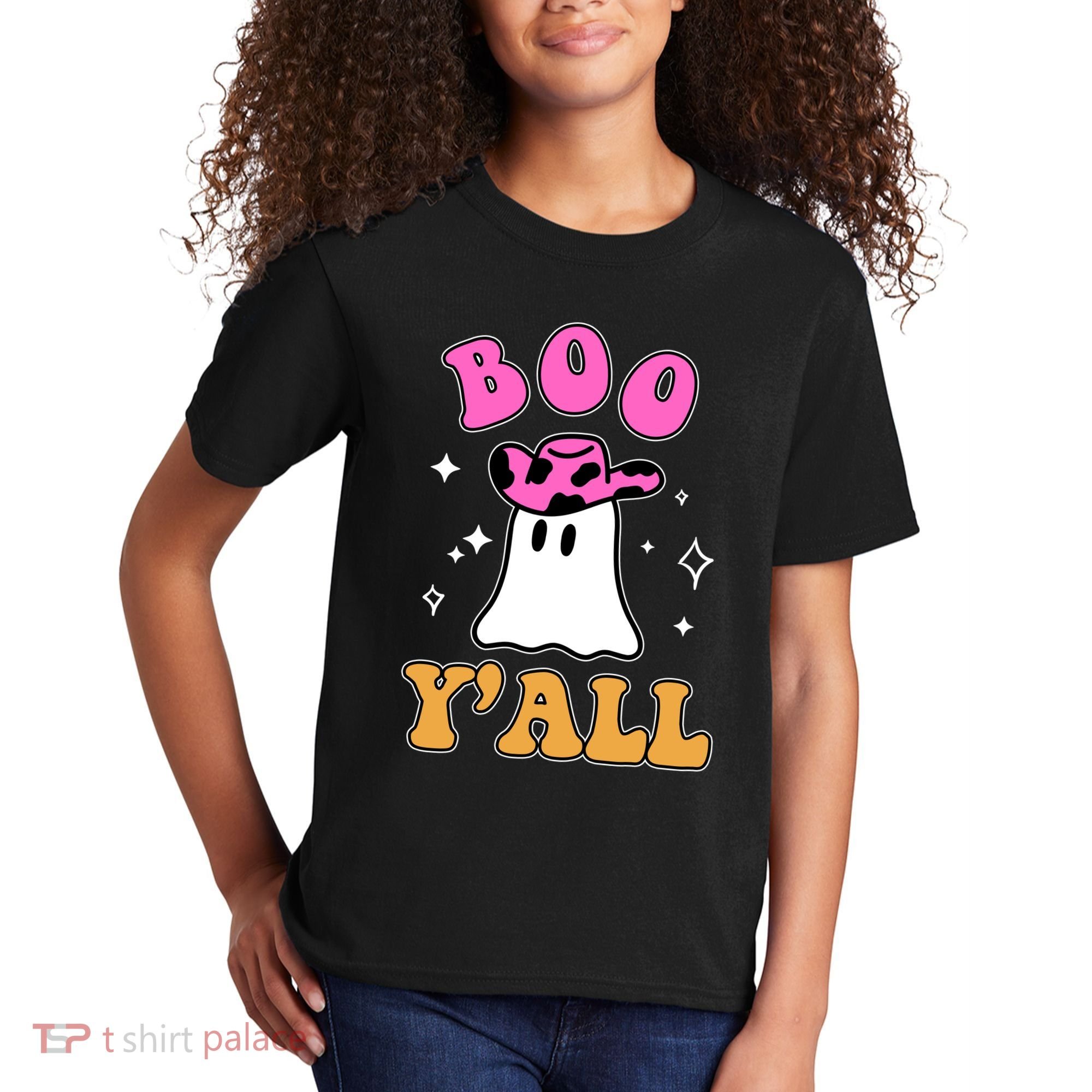 Boo Yall Ghost Halloween Kids T-Shirt