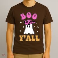 Boo Yall Ghost Halloween T-Shirt thumb 3