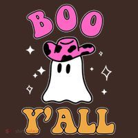 Boo Yall Ghost Halloween Coaster thumb 2