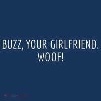Buzz Your Girlfriend Woof Funny Christmas Sayings Women's Hoodie thumb 2