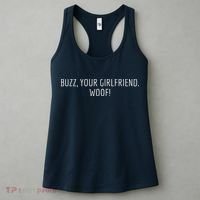 Buzz Your Girlfriend Woof Funny Christmas Sayings Women's Tank Top thumb 3