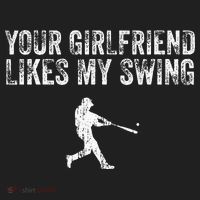 Baseball Your Girlfriend Likes My Swing Beanie thumb 2