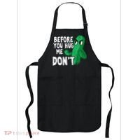 Before you hug me don't – Sarcasm quote no hugs not a hugger Apron thumb 0