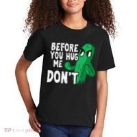 Before you hug me don't – Sarcasm quote no hugs not a hugger Kids T-Shirt thumb 2