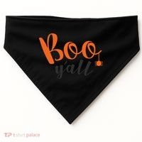 Boo Y'all Halloween Day USA-Made Doggie Bandana thumb 0