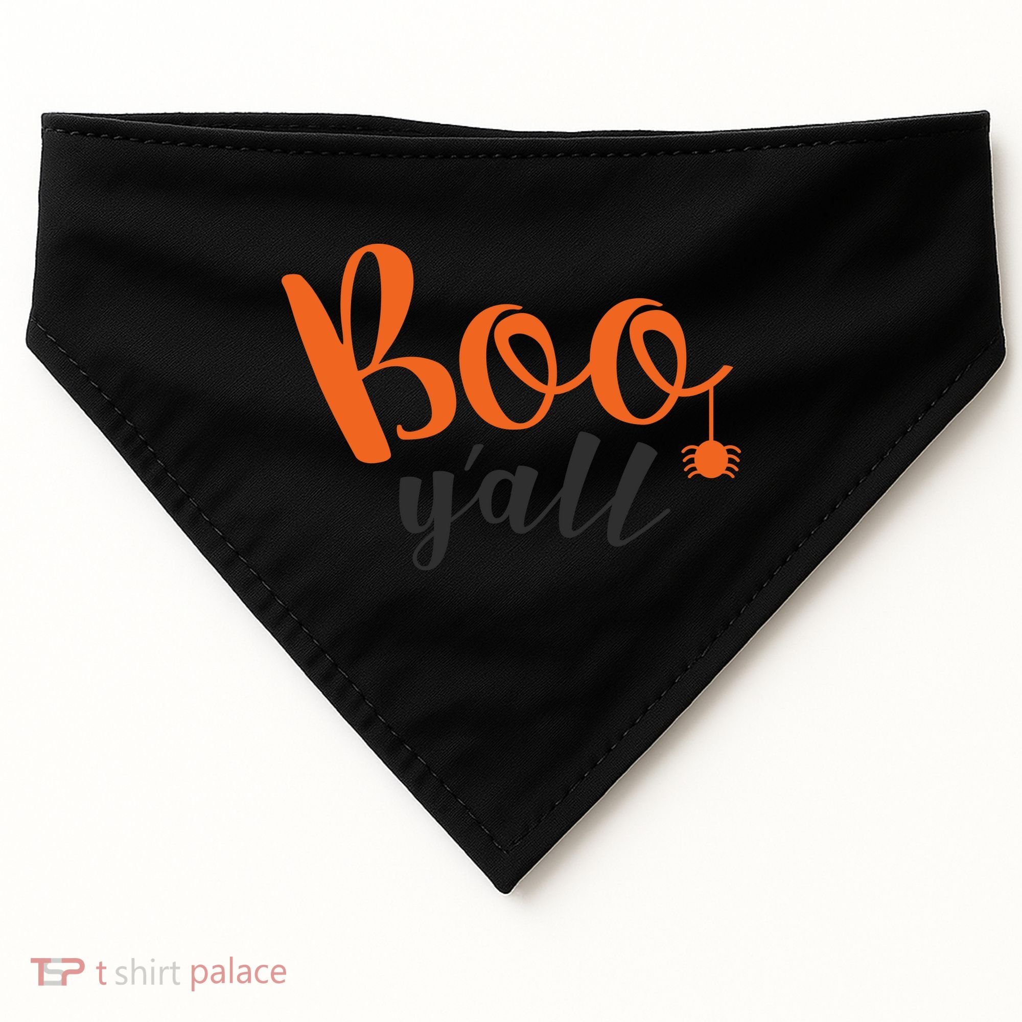 Boo Y'all Halloween Day USA-Made Doggie Bandana