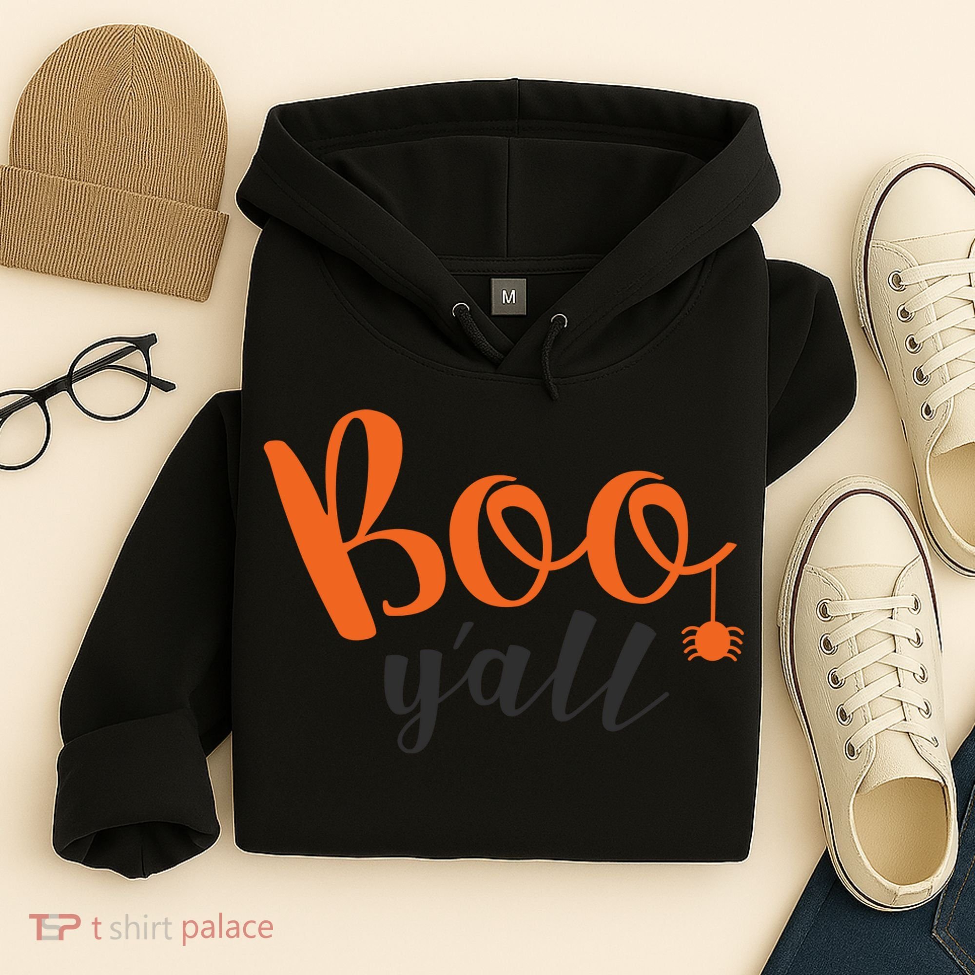 Boo Y'all Halloween Day Hoodie