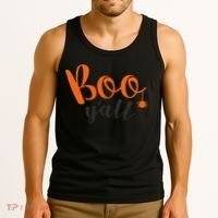 Boo Y'all Halloween Day Tank Top thumb 3