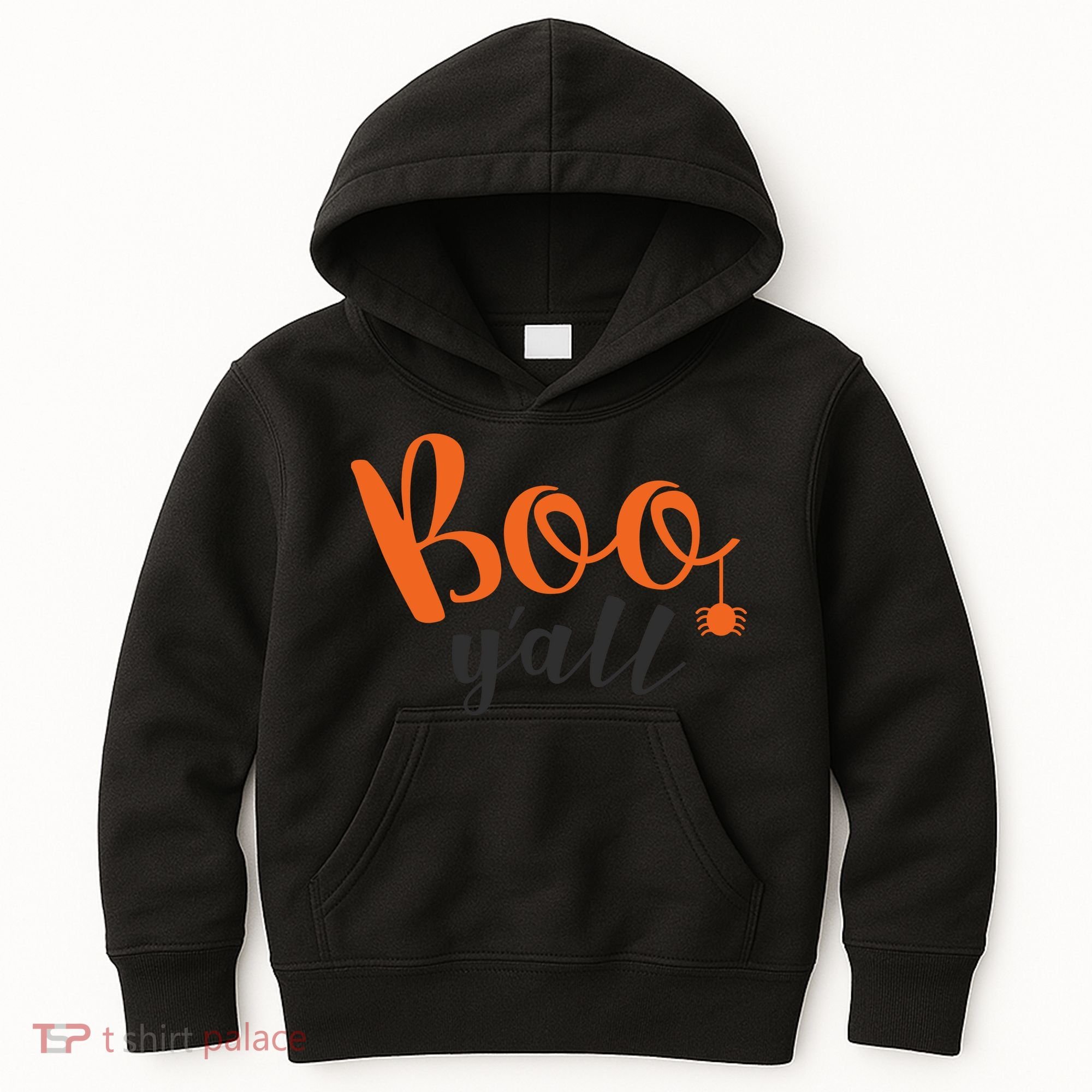 Boo Y'all Halloween Day Kids Hoodie