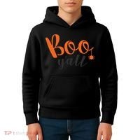 Boo Y'all Halloween Day Kids Hoodie thumb 4