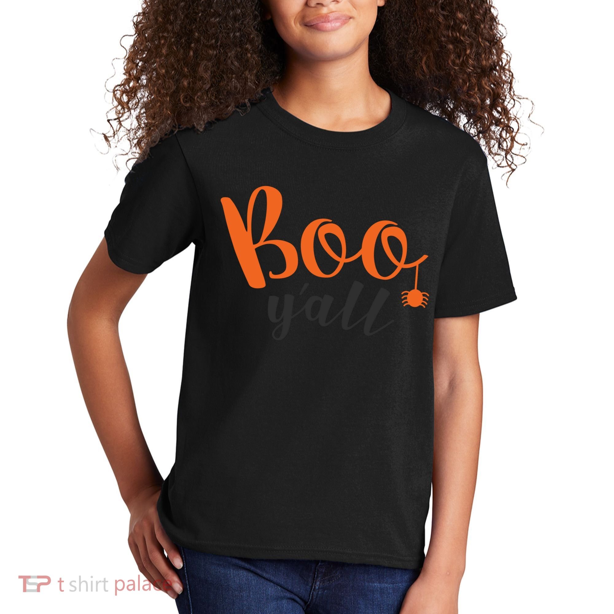 Boo Y'all Halloween Day Kids T-Shirt