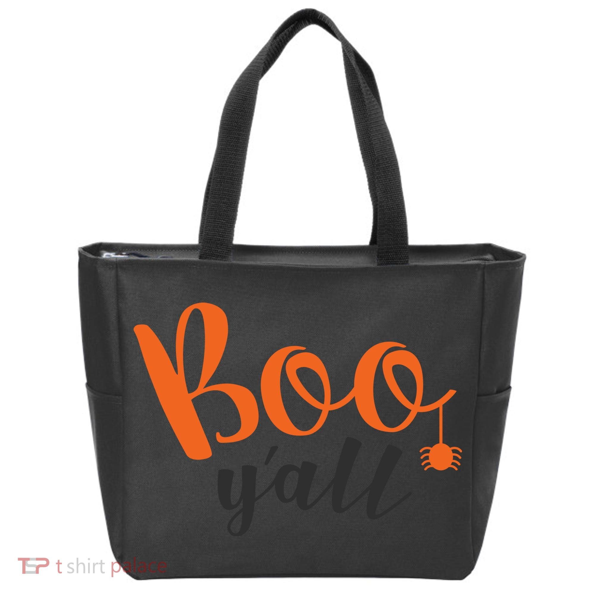 Boo Y'all Halloween Day Tote Bag