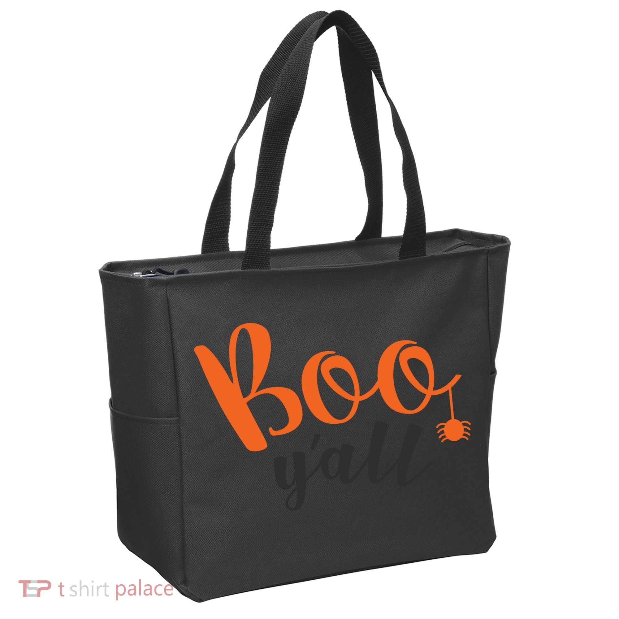 Boo Y'all Halloween Day Tote Bag
