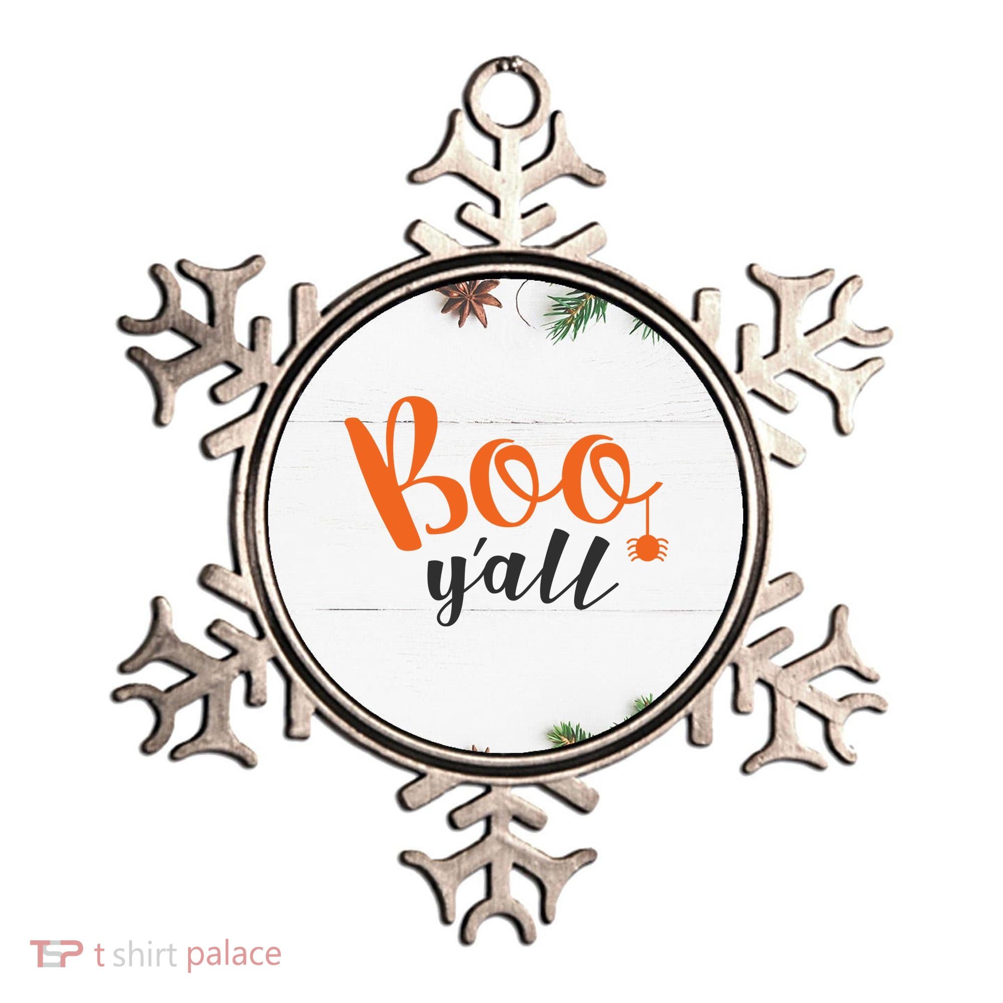Boo Y'all Halloween Day Ornament