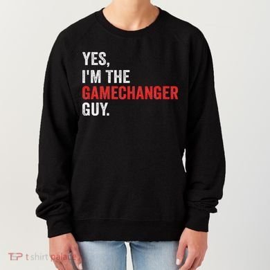 Baseball Yes I'm The Gamechanger Guy Funny Women's Sweatshirt