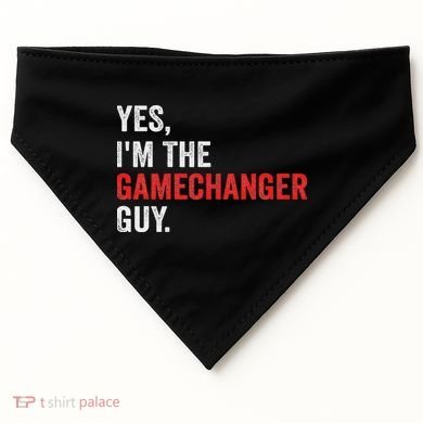 Baseball Yes I'm The Gamechanger Guy Funny USA-Made Doggie Bandana