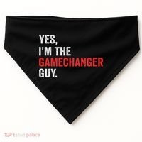 Baseball Yes I'm The Gamechanger Guy Funny USA-Made Doggie Bandana thumb 0