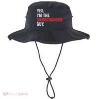 Baseball Yes I'm The Gamechanger Guy Funny Bucket Hat thumb 0