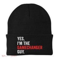 Baseball Yes I'm The Gamechanger Guy Funny Beanie thumb 0