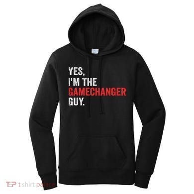 Baseball Yes I'm The Gamechanger Guy Funny Women's Hoodie