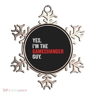 Baseball Yes I'm The Gamechanger Guy Funny Ornament
