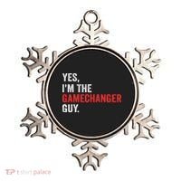 Baseball Yes I'm The Gamechanger Guy Funny Ornament thumb 0